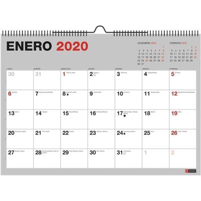 CALENDARIO DE PARED 2020 MIQUEL RIUS 28036 BASICS MR GRIS - DIN