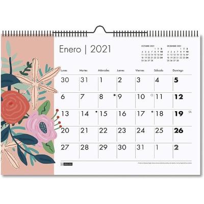 Calendario Anual 2021 A3 Pared Miquel Rius Imágenes Flores