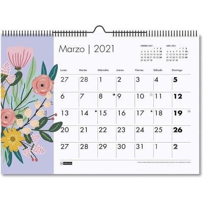 Calendario Anual 2021 A3 Pared Miquel Rius Imágenes Flores