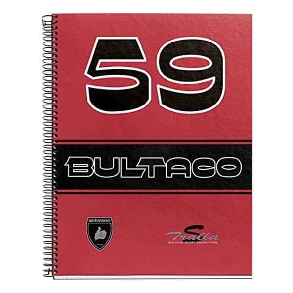 CUADERNO ESPIRAL FOLIO BULTACO TRALLA MIQUELRIUS 44082 - 80 HOJAS - CUADRICULA 4X4MM - 70GR/M2