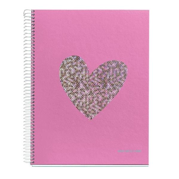 LIBRETA A5 CORAZÓN LENTEJUELAS AGATHA RUIZ DE LA PRADA 2432 - MIQUEL RIUS