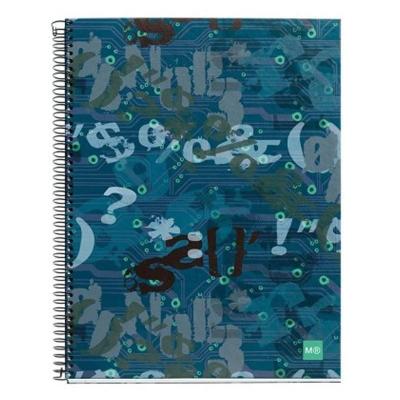 CUADERNO A4 140 HOJAS CUADRÍCULA - ESTILO GRUNGE - 2482 MIQUEL