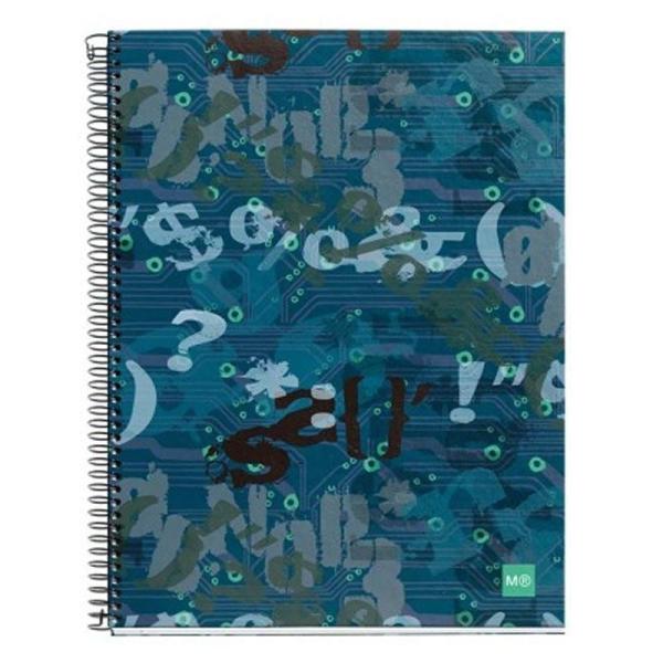 CUADERNO A4  140 HOJAS CUADRÍCULA - ESTILO GRUNGE - 2482 MIQUEL RIUS