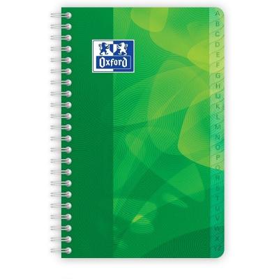 Cuaderno Índice Alfabético con Espiral Cuadriculado Oxford