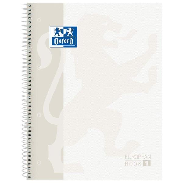 Cuaderno con Espiral Cuadriculado Oxford European Book 1 Classic 400117449/ A4+/ 80 Hojas/ Blanco