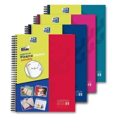 PACK DE 4 CUADERNOS CON PIZARRA BLANCA OXFORD A4+ - TAPAS