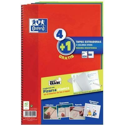 Cuadernos con Espiral Cuadriculados + Pizarras Blancas Oxford