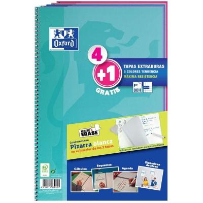 Cuadernos con Espiral Cuadriculados + Pizarras Blancas Oxford