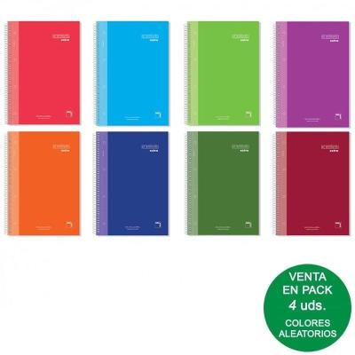 Cuadernos con Espiral Rayado Sam Premium 16481/ A4/ 120 Hojas/