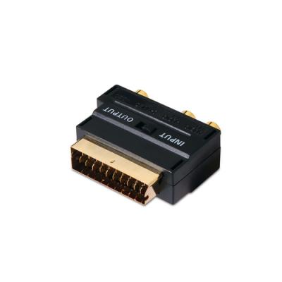 ADAPTADOR EUROCONECTOR A RCA/SVIDEO AISENS A126-0139 - SCART /