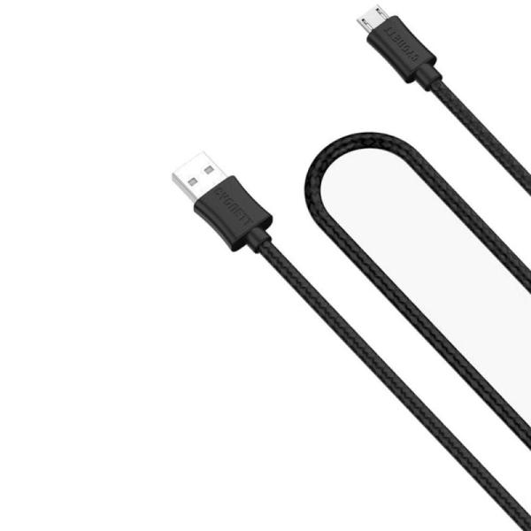 CABLE USB CYGNETT SOURCE NEGRO - CONEXIONES USB A MICRO-USB - PARA CARGAR Y SINCRONIZAR DISPOSITIVOS - 2 METROS - CABLE ENTRELAZ