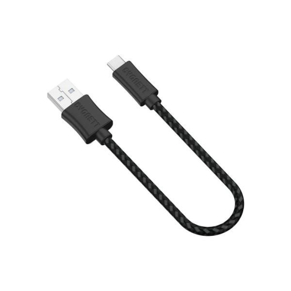 CABLE USB 3.1 CYGNETT SOURCE LIGHTSPEED - 10 CM - NEGRO - COMPATIBLE CON APPLE - CONECTORES TIPO-C MACHO A TIPO A MACHO