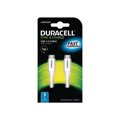 CABLE DURACELL USB5030W - USB TIPO-C / USB TIPO-C -1 METRO -