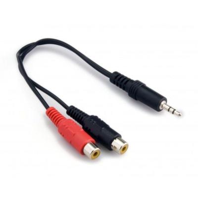 ADAPTADOR ESTÉREO GEBL EL47 JACK 3.5MM MACHO A 2*RCA HEMBRA -