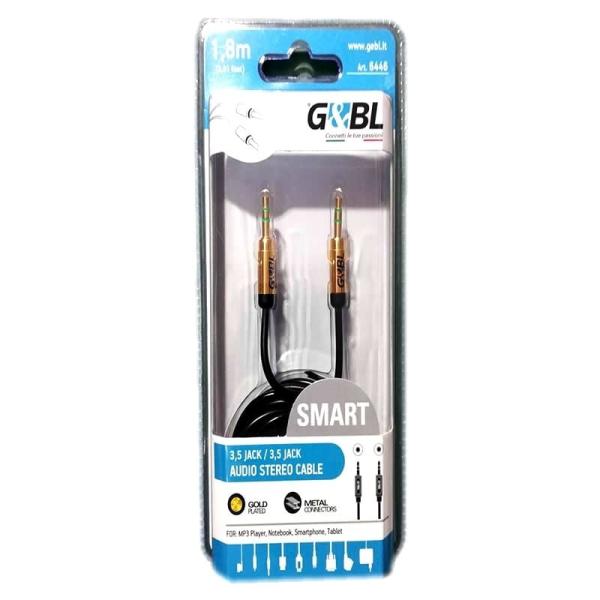 CABLE ESTEREO GEBL ITCSJJB18 - 2*JACK 3.5 MACHO - 1.8M - GOLD