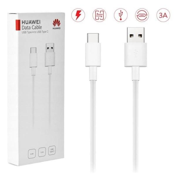 CABLE USB TIPO-C HUAWEI 55030260 BLANCO - CONECTORES USB-A MACHO / USB TIPO-C MACHO - 3A - 1M