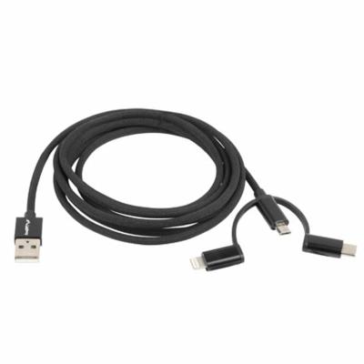 CABLE USB LANBERG CA-3IN1-11CC-0018-BK - CONECTORES USB A