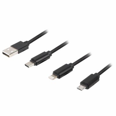 COMBO CABLE USB LANBERG CA-3IN1-13CC-0018-BK - CONECTORES A