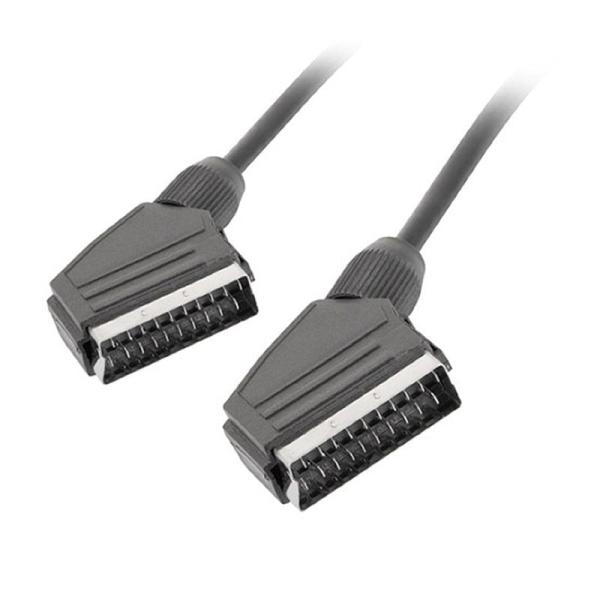 CABLE EUROCONECTOR LANBERG CA-EUEU-10CC-0030-BK - SCART MACHO / SCART MACHO - 3 METROS