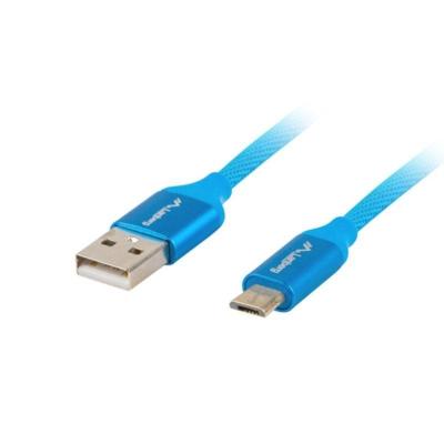 Cable USB Lanberg CA-USBM-20CU-0030-BL/ USB Macho - MicroUSB