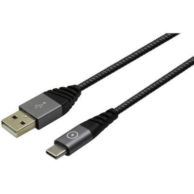 Cable USB 2.0 Muvit Tiger TGUSC0002/ USB Tipo-C Macho - USB