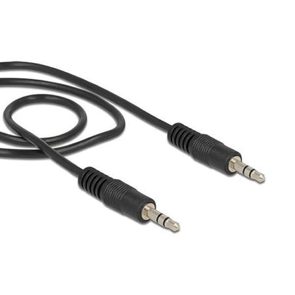 CABLE AUDIO-CONEXIÓN JACK 3.5MM MACHO/MACHO SVEON SVCAB-014 NEGRO 2.5M - HIFI