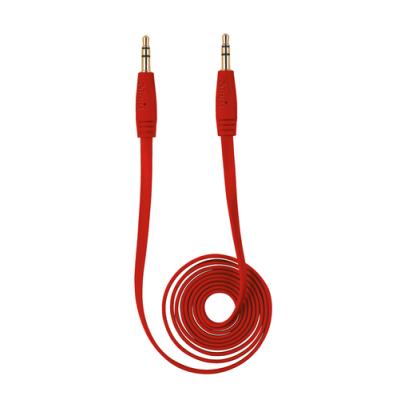 CABLE PLANO ESTÉREO TRUST URBAN RED - CONECTORES JACK 3.5MM