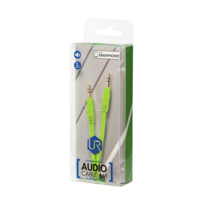 CABLE PLANO ESTÉREO TRUST URBAN LIME GREEN - CONECTORES JACK