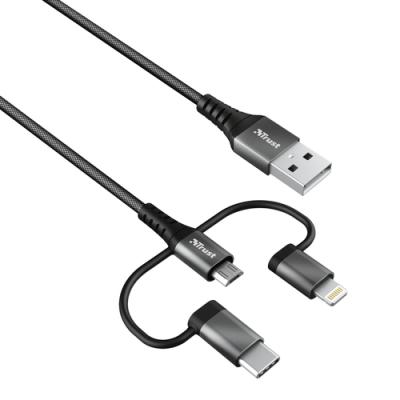 Cable USB 2.0 Trust Keyla 23572/ USB Macho - USB Tipo-C Macho +