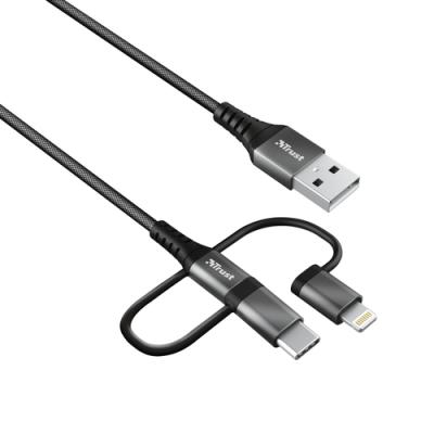 Cable USB 2.0 Trust Keyla 23572/ USB Macho - USB Tipo-C Macho +