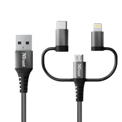 Cable USB 2.0 Trust Keyla 23572/ USB Macho - USB Tipo-C Macho +