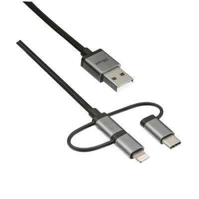 CABLE USB 3 EN 1 TRUST URBAN - CONECTORES MICRO USB / USB