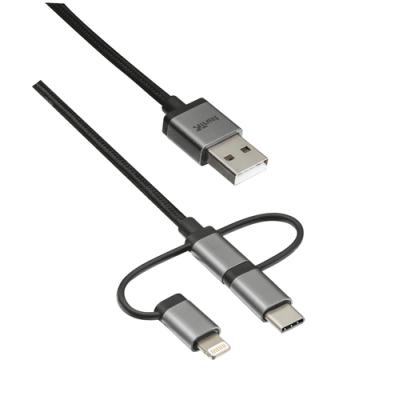 CABLE USB 3 EN 1 TRUST URBAN - CONECTORES MICRO USB / USB