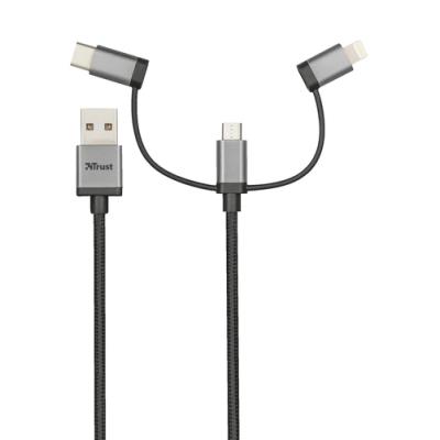 CABLE USB 3 EN 1 TRUST URBAN - CONECTORES MICRO USB / USB