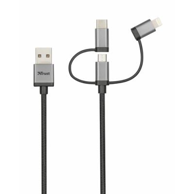 CABLE USB 3 EN 1 TRUST URBAN - CONECTORES MICRO USB / USB