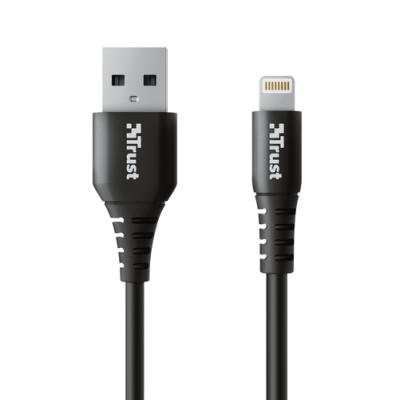 Cable USB 2.0 Trust Ndura 23566/ USB Macho - Lightning Macho/