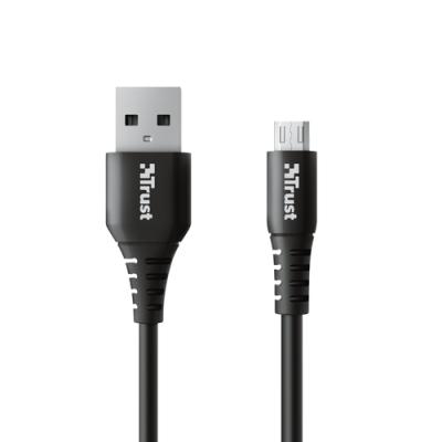 Cable USB 2.0 Trust Ndura 23567/ USB Macho - MicroUSB Macho/