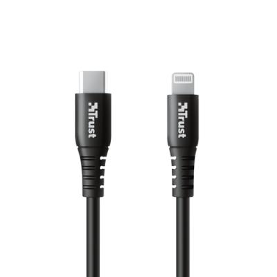 Cable USB 2.0 Trust Ndura 23569/ USB Tipo-C Macho - Lightning