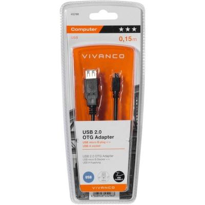 CABLE USB 2.0 OTG VIVANCO 48298 - CONECTORES MICRO USB TIPO B/