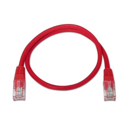 Cable de Red RJ45 UTP Aisens A133-0206 Cat.5e/ 1m/ Rojo