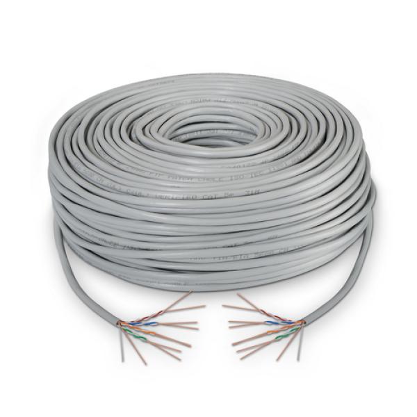 BOBINA DE CABLE AISENS A134-0225 - RJ45 - CAT5E - FTP - AWG24 RÍGIDO - 305M - GRIS