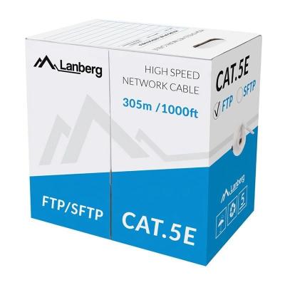 Bobina de Cable RJ45 FTP Lanberg LCF5-11CU-0305-S Cat.5e/ 305m/