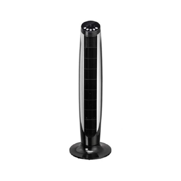 VENTILADOR DE TORRE FM VTR NEGRO - 45W - 3 NIVELES POTENCIA -  TEMPORIZADOR 8H - MANDO A DISTANCIA - 91CM DE ALTURA