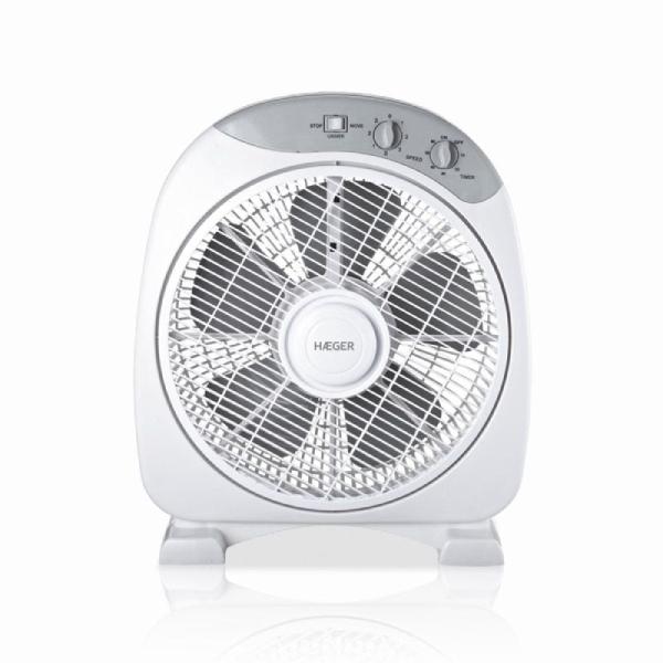 VENTILADOR DE SUELO HAEGER HOME WIND - 5 ASPAS - 40W - MULTIDIRECCIONAL - Ø30CM - 3 VELOCIDADES - TEMPORIZADOR 60 MIN - SILENCIO