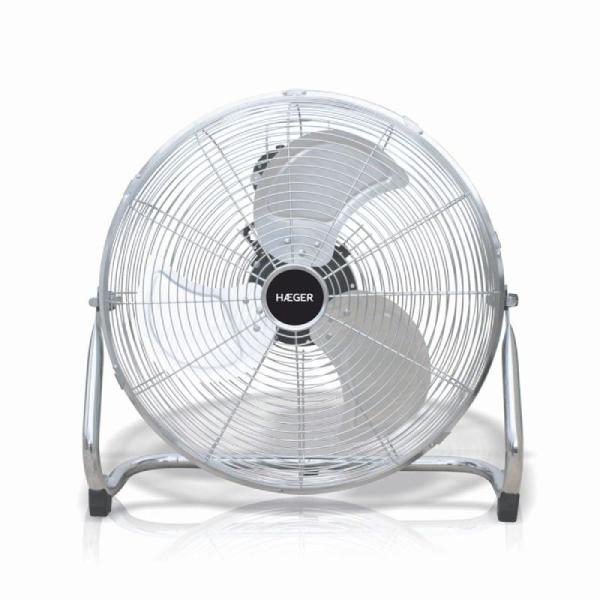 VENTILADOR DE SUELO INDUSTRIAL HAEGER NEW TORNADO - 3 ASPAS METALICAS 45CM - 90W - INTERRUPTOR GIRATORIO 3 VELOCIDADES