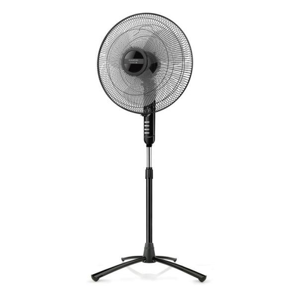 VENTILADOR DE PIE TAURUS BERGEN 16C - 45W - 3 ASPAS - Ø40CM - 3 VELOCIDADES - ALTURA AJUSTABLE HASTA 130CM - BASE CRUZADA