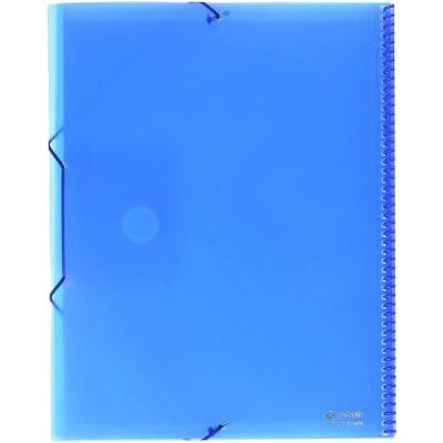 Carpeta con 20 Fundas Grafoplás Maxiplás 39832030/ A4/ Azul