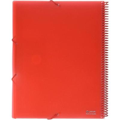 Carpeta con 20 Fundas Grafoplás Maxiplás 39832051/ A4/ Rojo