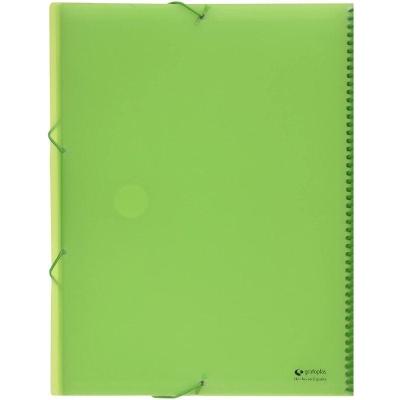 Carpeta con 40 Fundas Grafoplás Maxiplás 39834021/ A4/ Verde