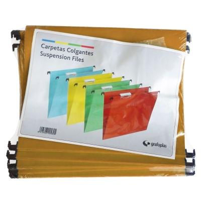 Carpeta Colgante Grafoplás Kraft KOR10849/ Folio/ 50 unidades